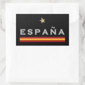 Sticker Rectangulaire Espagne maillot de football drapeau espagnol (Sac)