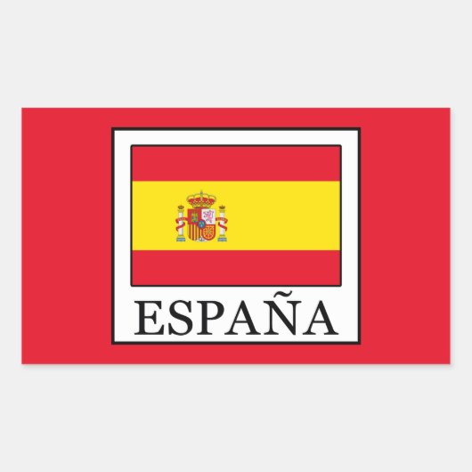 Sticker Rectangulaire España (Devant)