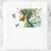 Sticker Rectangulaire Esprit forestier (Sac)