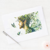 Sticker Rectangulaire Esprit forestier (Enveloppe)
