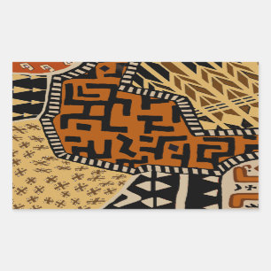 Sticker Rectangulaire Esprits de la Terre du Chaman Africain
