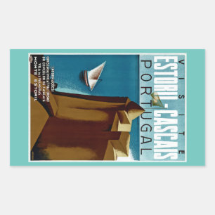 Sticker Rectangulaire Estoril - Cascais Portugal