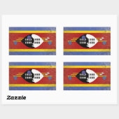 Sticker Rectangulaire eSwatini (Feuille)