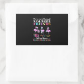 Sticker Rectangulaire Étaient Plus Que Juste Mask Maker Flamant rose Ami (Sac)