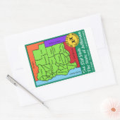 Sticker Rectangulaire État de Jefferson (Enveloppe)