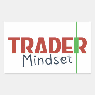 Sticker Rectangulaire État d'esprit du trader – Trading axé sur la disci