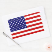Sticker Rectangulaire État du pavillon des États-Unis (Enveloppe)