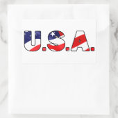 Sticker Rectangulaire États-Unis (Sac)