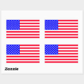 Sticker Rectangulaire Etats-Unis (Feuille)