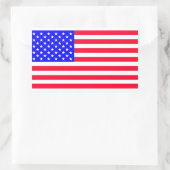 Sticker Rectangulaire Etats-Unis (Sac)