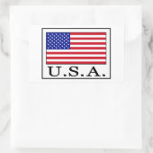 Sticker Rectangulaire États-Unis (Sac)