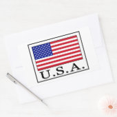 Sticker Rectangulaire États-Unis (Enveloppe)