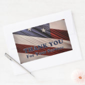 Sticker Rectangulaire États-Unis Anciens combattants patriotique drapeau (Enveloppe)