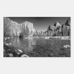 Sticker Rectangulaire États-Unis, Californie. Vue sur la vallée de Yosem