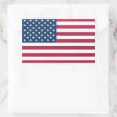 Sticker Rectangulaire États-Unis d'Amérique (Sac)