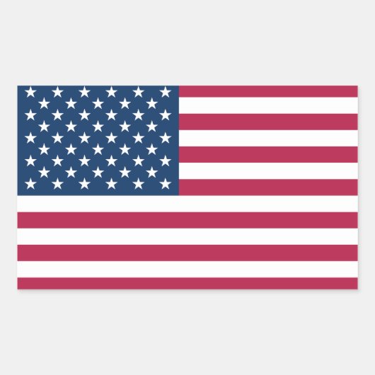 Sticker Rectangulaire États-Unis d'Amérique (Devant)