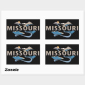 Sticker Rectangulaire États-Unis d'Amérique (Feuille)