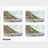 Sticker Rectangulaire Été dans la baie de RunBrunswick Angleterre Farida (Feuille)