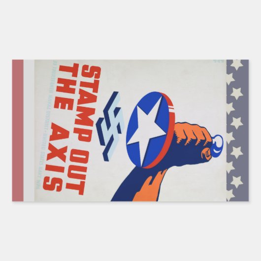 Sticker Rectangulaire Éteins L'Axe ! (Devant)