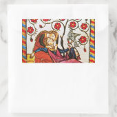 STICKER RECTANGULAIRE ETERNEL LOVE VALENTINE'S DAY PARCHMENT (Sac)