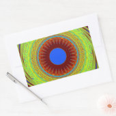 Sticker Rectangulaire Ethnic Avoir une belle journée et une meilleure nu (Enveloppe)