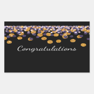 Sticker Rectangulaire Étincelle de félicitations