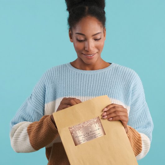 Sticker Rectangulaire Étincelle Maquillage Salon de beauté Microblading