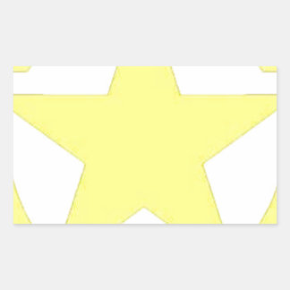 Sticker Rectangulaire étoile armée