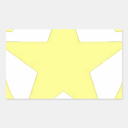 Sticker Rectangulaire étoile armée (Devant)