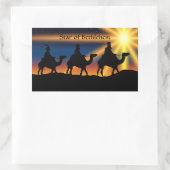 Sticker Rectangulaire Étoile de Bethléem, étiquetée, (Sac)