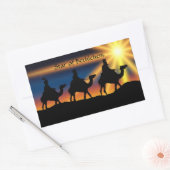 Sticker Rectangulaire Étoile de Bethléem, étiquetée, (Enveloppe)