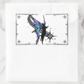 Sticker Rectangulaire Étoile de chat cosmique (Sac)