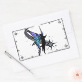Sticker Rectangulaire Étoile de chat cosmique (Enveloppe)