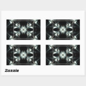 Sticker Rectangulaire Étoile décorative (Feuille)