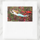 Sticker Rectangulaire étoile portant mermaid (Sac)