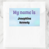 Sticker Rectangulaire Étoile pour animaux de compagnie Bonny Bunnies Nom (Sac)