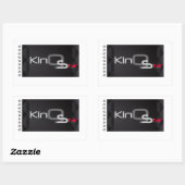 Sticker Rectangulaire Étoile royale (Feuille)