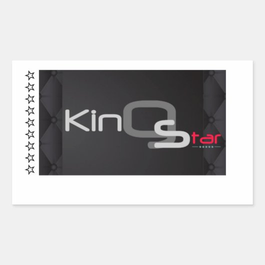 Sticker Rectangulaire Étoile royale (Devant)