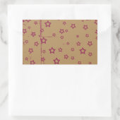 Sticker Rectangulaire étoiles (Sac)