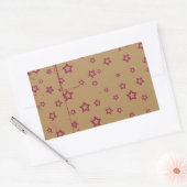 Sticker Rectangulaire étoiles (Enveloppe)
