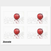 Sticker Rectangulaire Étoiles de Noël (Feuille)