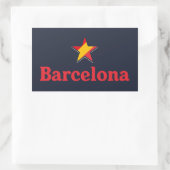 Sticker Rectangulaire Étoiles d'Espagne – Barcelone (Sac)