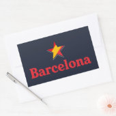 Sticker Rectangulaire Étoiles d'Espagne – Barcelone (Enveloppe)