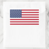 Sticker Rectangulaire Étoiles en bandes 35 - Rectangle moyen (Sac)