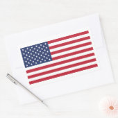 Sticker Rectangulaire Étoiles en bandes 35 - Rectangle moyen (Enveloppe)
