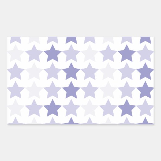 Sticker Rectangulaire Étoiles Patriotique Blue Ombre (Devant)