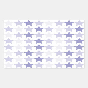 Sticker Rectangulaire Étoiles Patriotique Blue Ombre