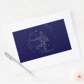 Sticker Rectangulaire étoiles sagittaire (Enveloppe)