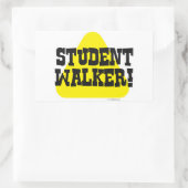 Sticker Rectangulaire Étudiant Walker (Sac)