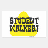 Sticker Rectangulaire Étudiant Walker (Devant)